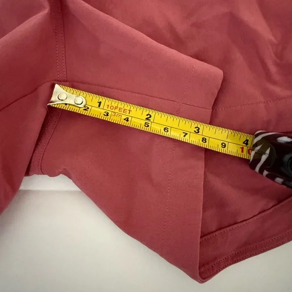 Lululemon women’s stroll at sunset shorts. Size 4. Mauve color. 3” inseam - Picture 3 of 3